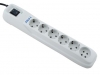 Сетевой фильтр PILOT L (6 розеток), 5 метров, белый